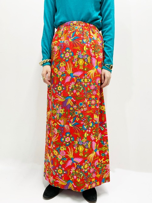 70's Vintage Psychedelic Skirt Made With Alexander Henry Fabric