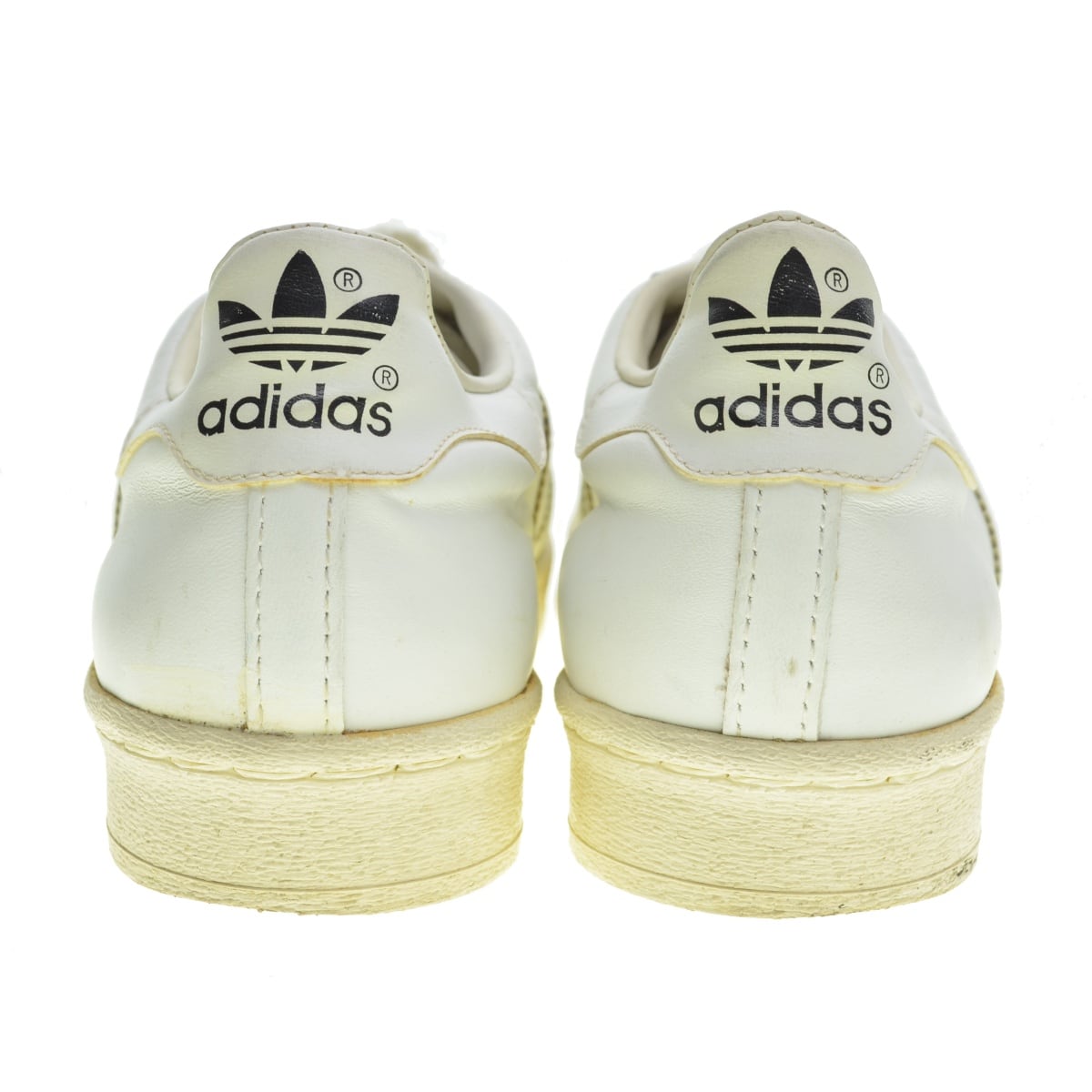 adidas アディダス SUPERSTAR スーパースター 単色ベロ フランス製 vintage ヴィンテージ 80s ホワイト 白 サイズ：US8.5 26.5cm スニーカー 【メンズ】