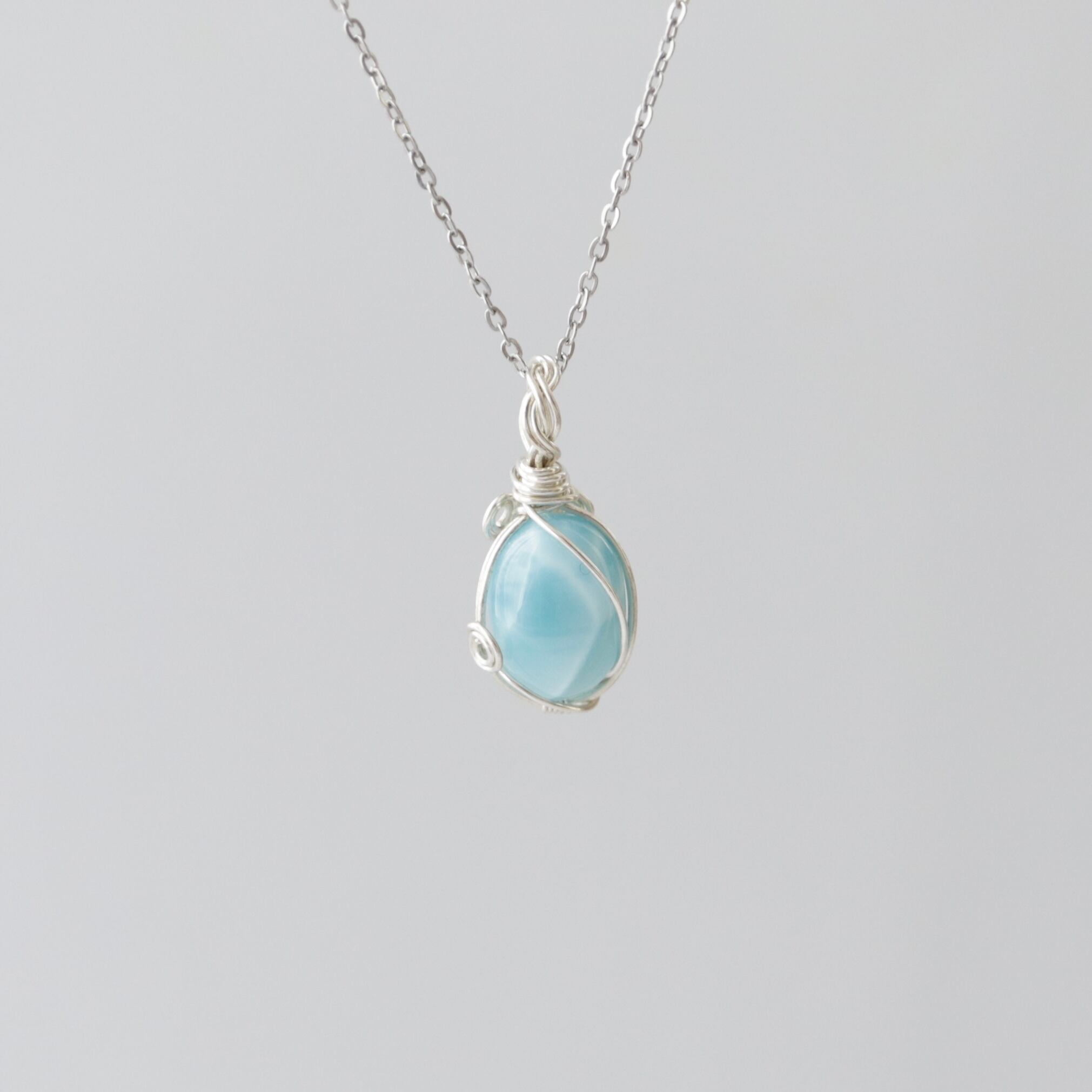 1点もの ラリマー ワイヤーラッピング