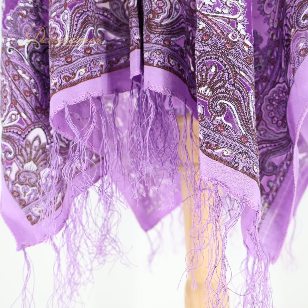 ベリーダンス 衣装 ガラベーヤ パープル系 羽織り ワンピース 紫 白 フリンジ ボタン かわいい 柄 模様 華やか 練習 レッスン イベント ステージ ダンス衣装 おしゃれ 軽い 薄い 透け感 ホワイト系