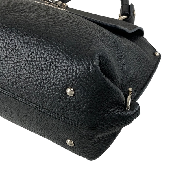 Salvatore Ferragamo サルヴァトーレ フェラガモ ショルダーバッグ ブラック ガンチーニ レザー 2way ソフィア vintage ヴィンテージ オールド 82dd4b