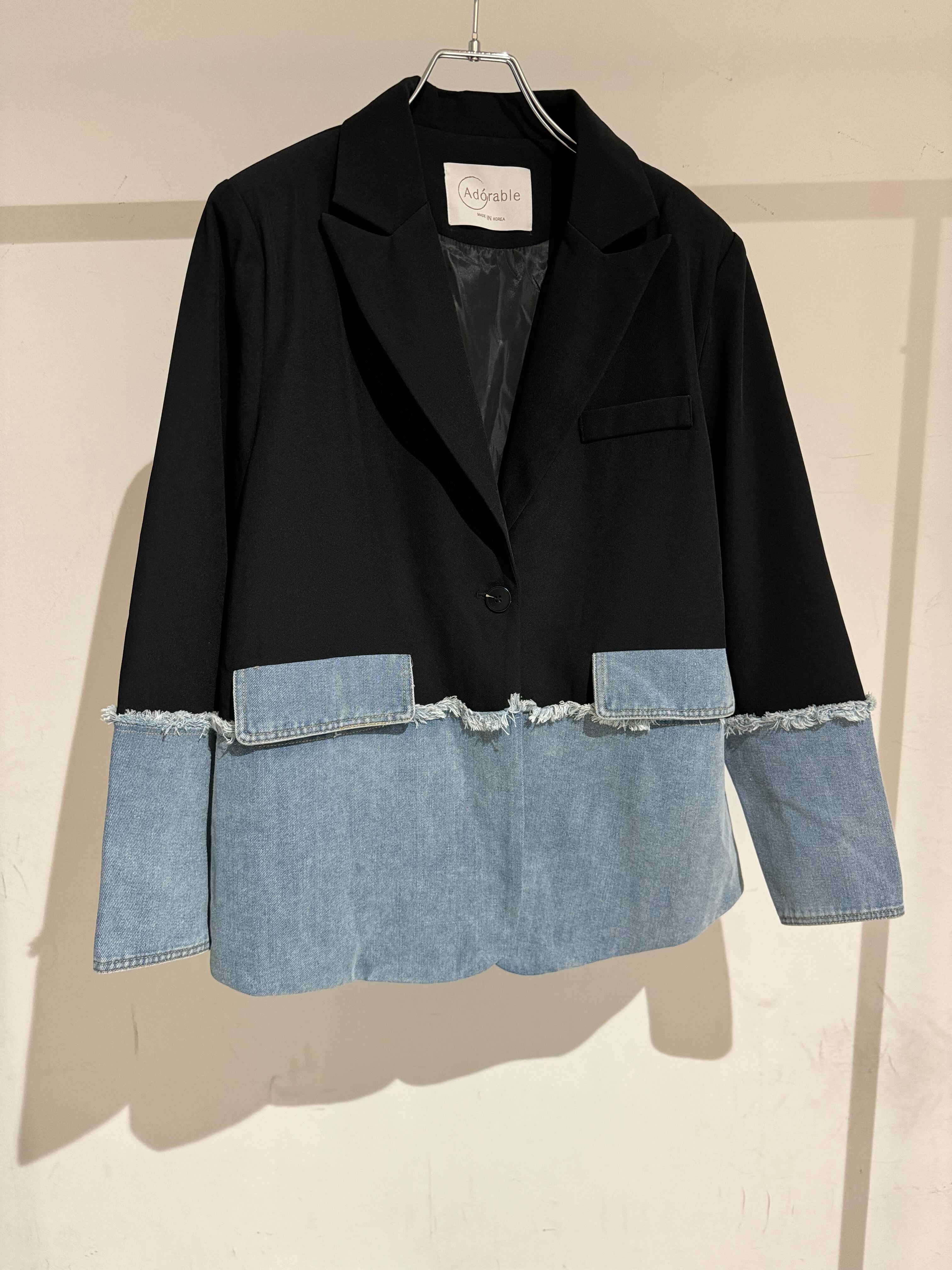 denim docking tailored jacket