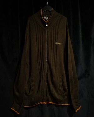 【WEAPON VINTAGE】"SOUTH POLE" Brown Color Vintage Drivers Knit
