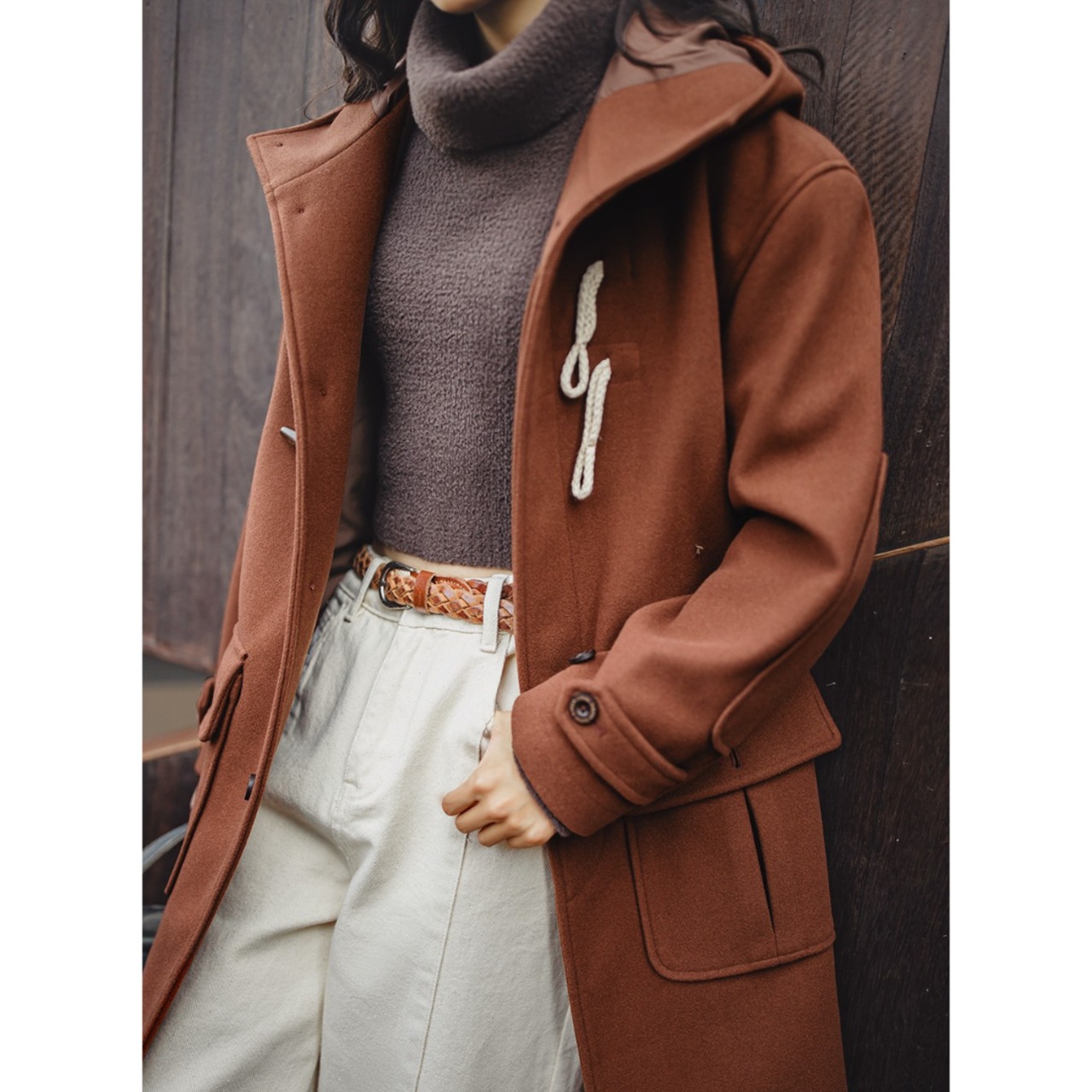 【UNISEX】College Style Duffle Coat / カレッジ スタイル ダッフル コート