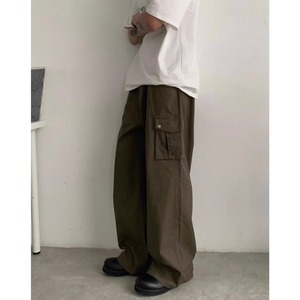 Wide leg cargo pants 0639