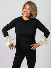 BEATRICE(袖フリルアレンジニット)