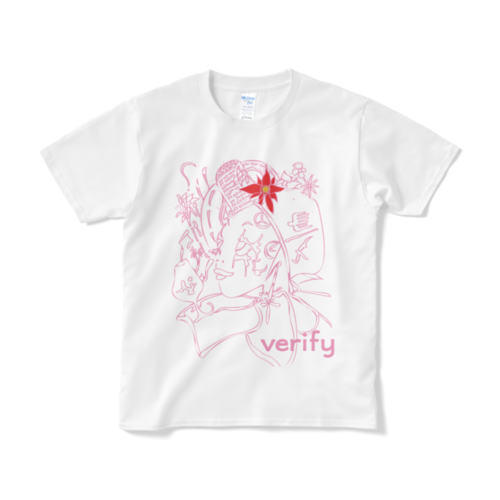 verify ポップ アート デザイン Tシャツ M-girl 白