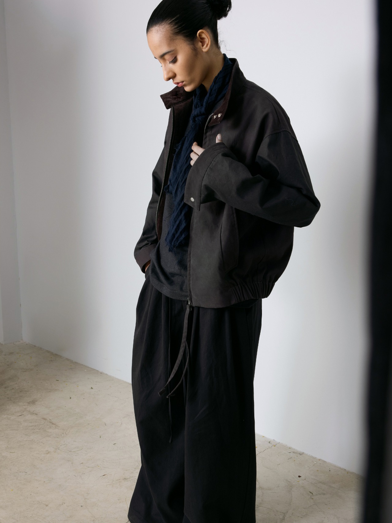 DECESOLO 25SS レトロウォッシュス ルーズウィングトップ