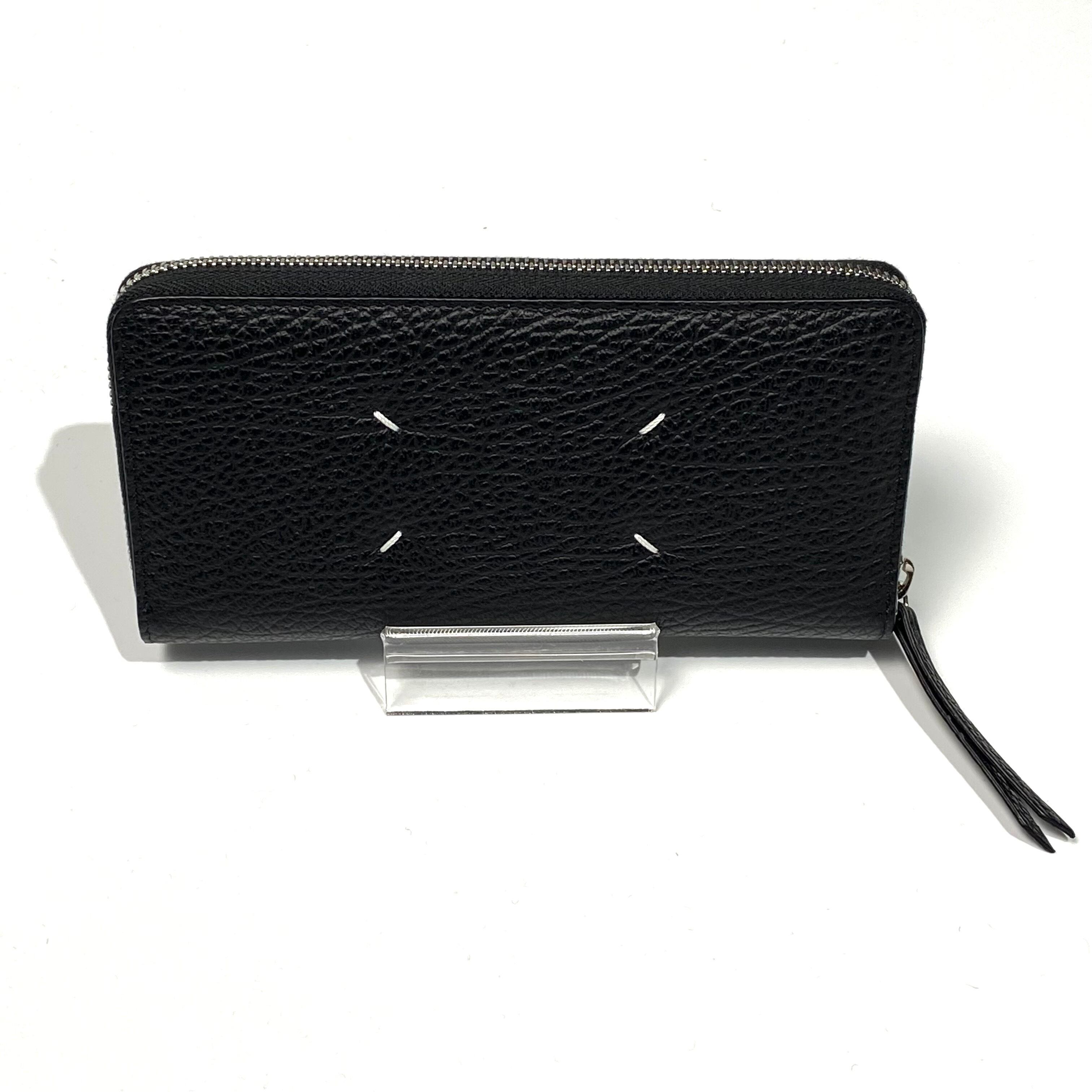 Maison Margiela【メゾン マルジェラ 】ZIP AROUND WALLET (BLACK) . | glamour online  powered by BASE