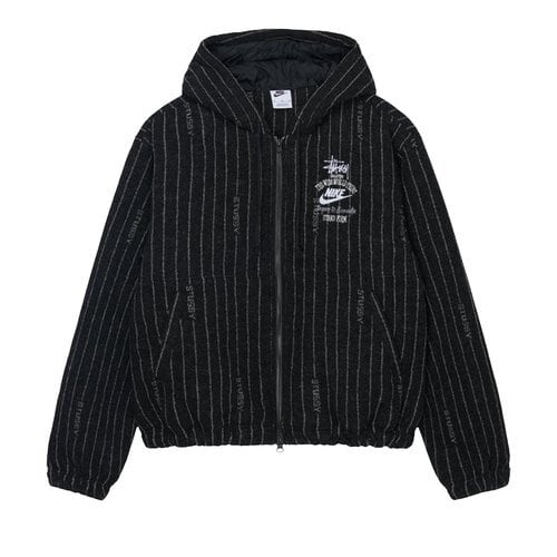Stussy X Nike Striped Wool Jacket Black | steetline