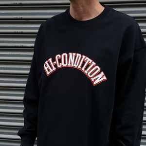 （ BLACK ）HI-COLLEGE LONG SLEEVE BIG SILHOUETTE TEE