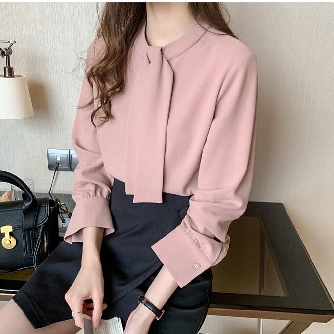 トップス レディース シャツ ブラウス リボンネック ピンク S M L XL 2XL シフォンシャツ オシャレブラウス 誕生日 記念日 食事会 ラブリー キュート ガーリー 綺麗 お嬢様 ゆったり ブラウス 長袖 リボン タイ バックファスナー シンプル きれいめ カジュアル フェミニン キュート 大人可愛い おしゃれ 普段使い デート お出かけ 女子会 休日 旅行 お呼ばれ セレモニー 通勤 通学 着まわし 重ね着コーデ ファッション コーデ スタイル モテ 送料無料 韓国系 春 秋 冬