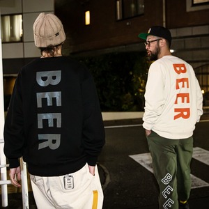 BEER × 田口陵 コラボスウェット ブラック