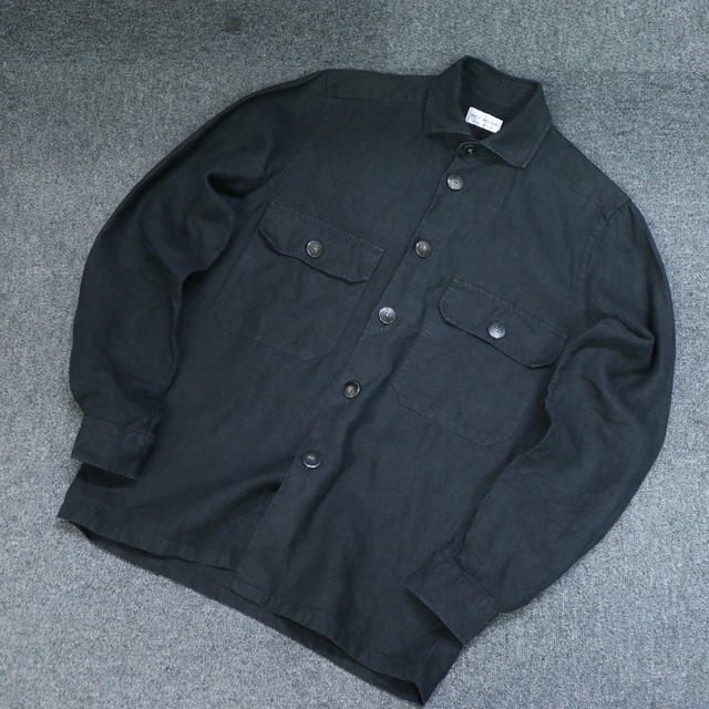 GUY ROVER LINEN DOUBLE POCKET SHIRT《S》