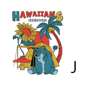 HAWAIIAN6 ステッカー | IKKI NOT DEAD SHOP