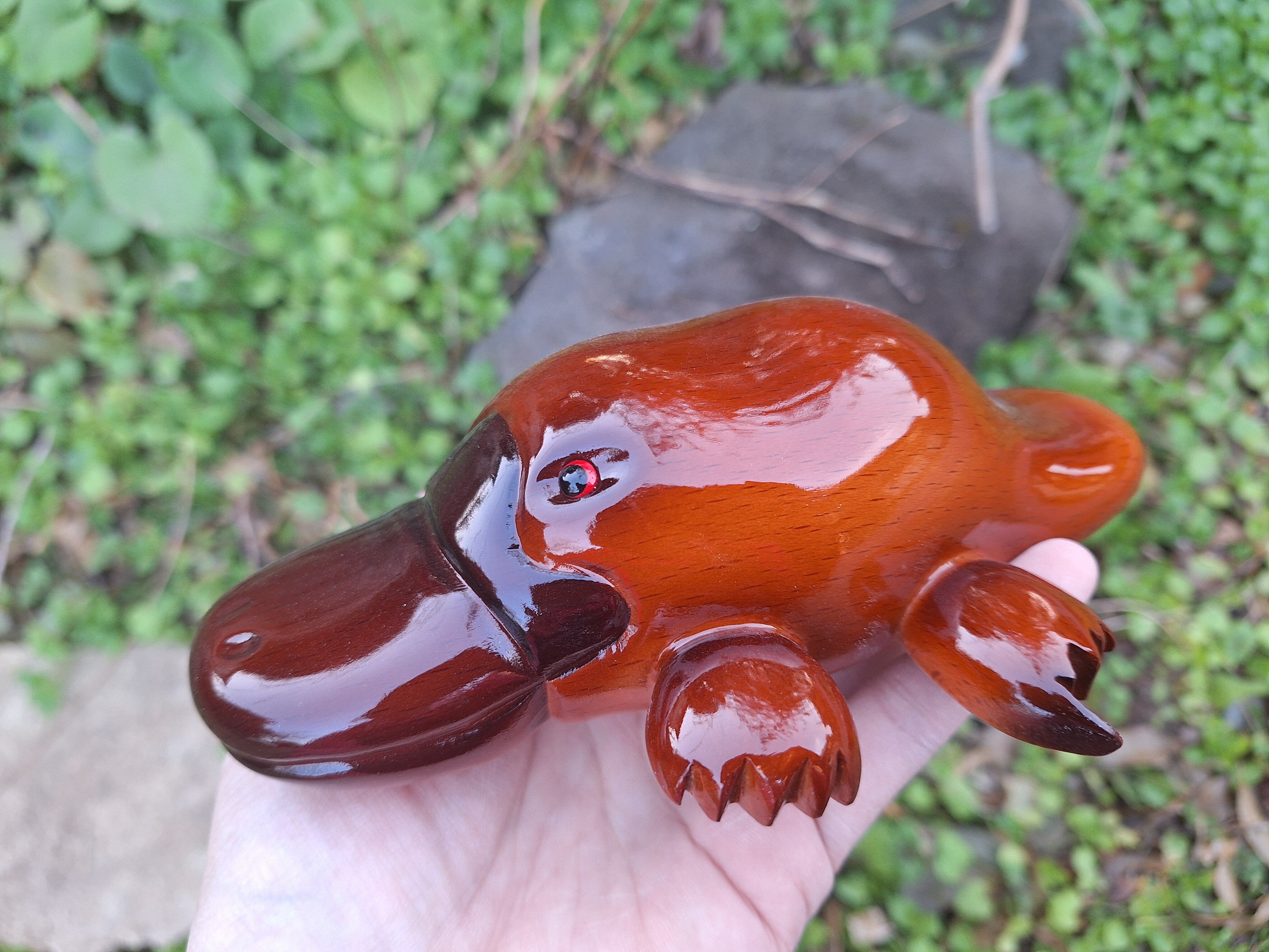 カモノハシ platypus | 工房西岡 woodcraft animals