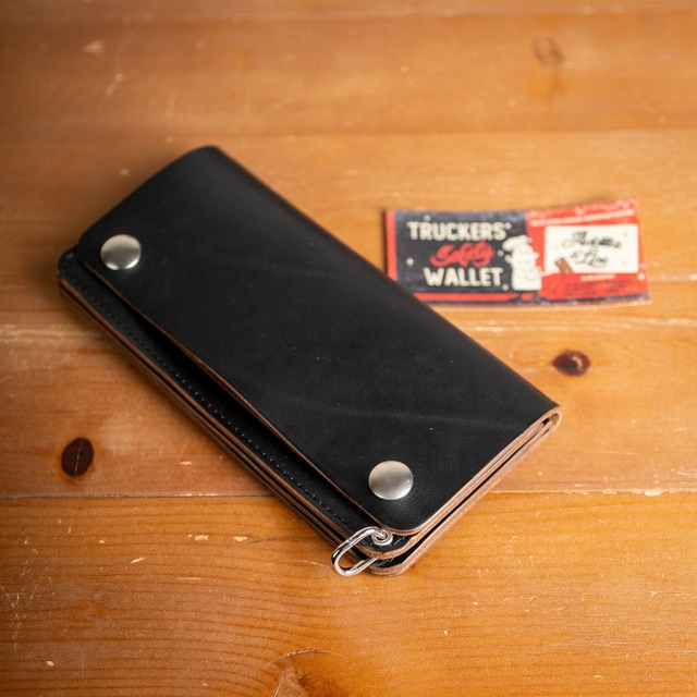 【Additive and Line】Tracker Wallet TW-004 Maryam Horse Butt Silver 3層 トラッカーウォレット ロング 馬革 茶芯黒 シルバー ㉑