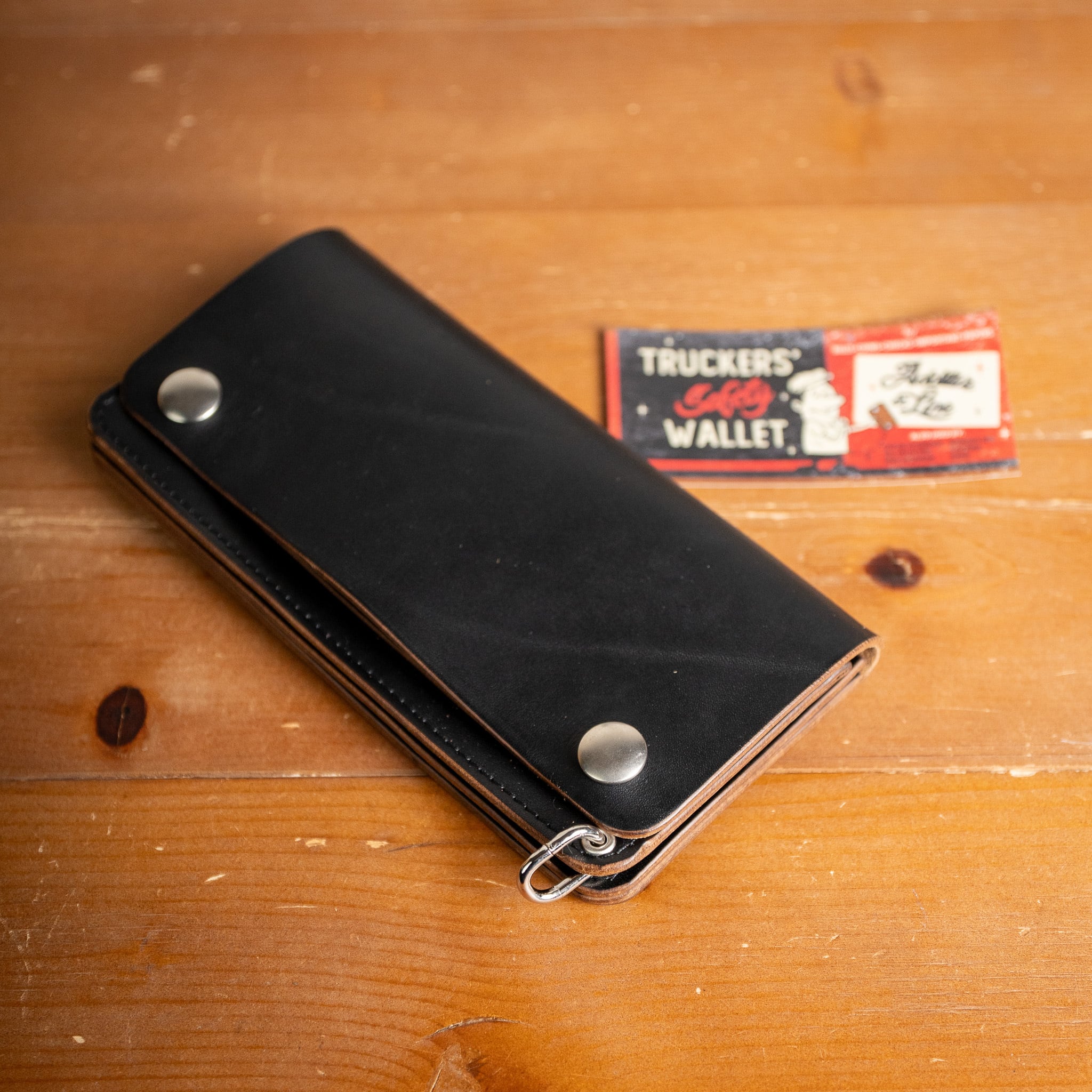 【Additive and Line】Tracker Wallet TW-004 Maryam Horse Butt Silver 3層 トラッカーウォレット ロング 馬革 茶芯黒 シルバー ㉑