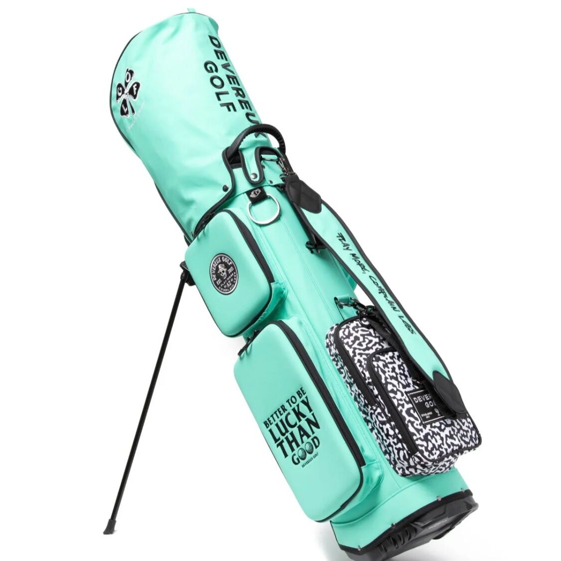 DEVEREUX GOLF】ディープサイドポケットキャディーバッグ (AQUA