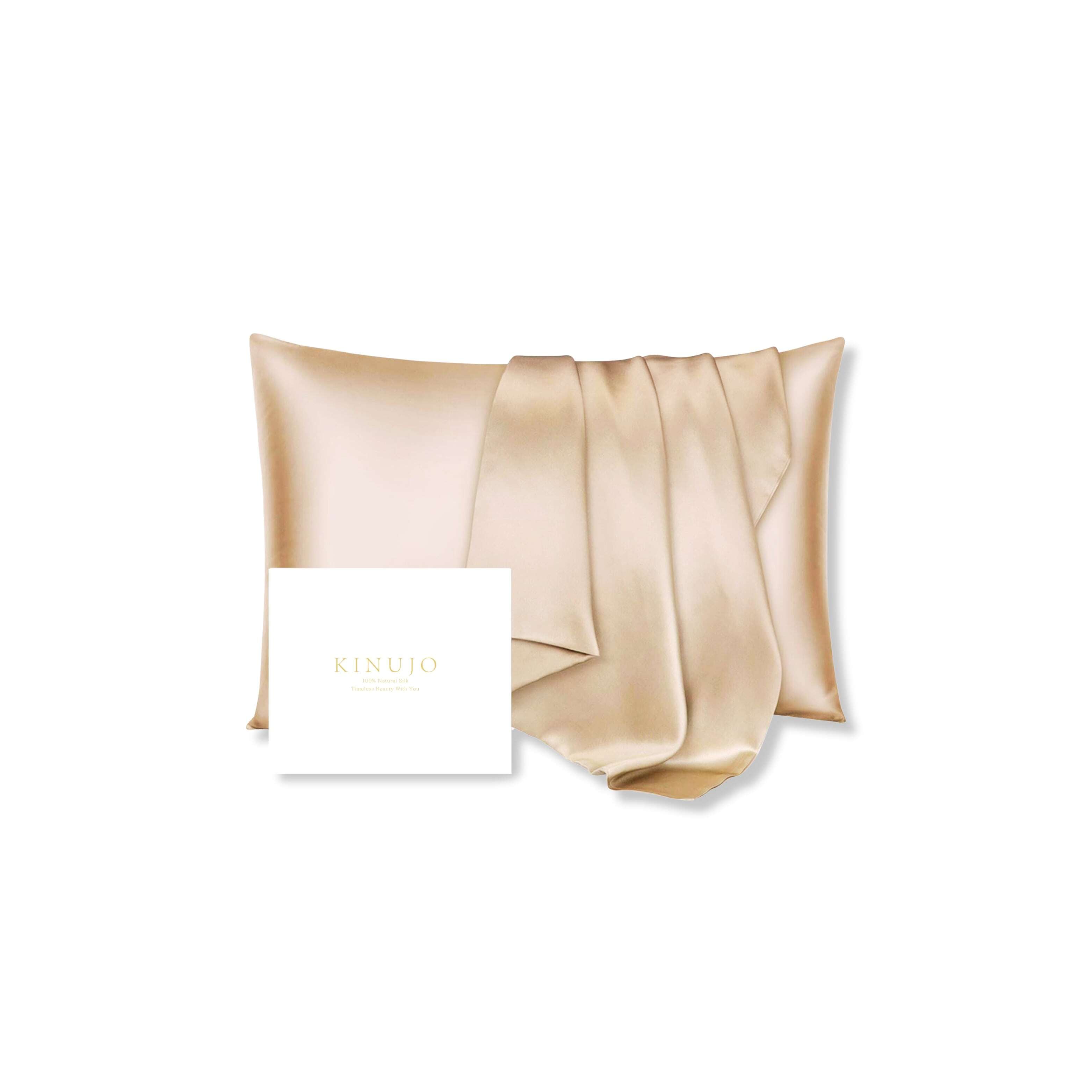 KINUJO シルクリッチ ピローケース シャンパンゴールド