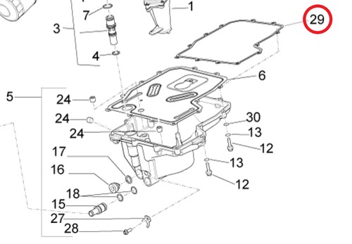 Aprilia 15～23 RSV4 1000 /1100 Gasket 857452