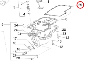 Aprilia 15～23 RSV4 1000 /1100 Gasket 857452