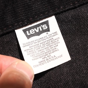極美品 L 70507 USA 96年 Levi’s サルファーブラック デニムジャケット リーバイス