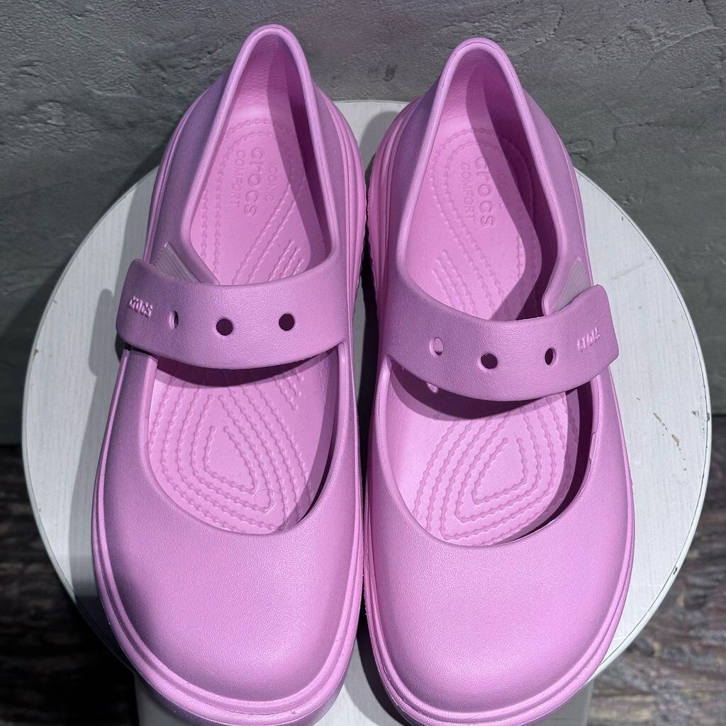 crocs クロックス Stomp Mary Jane 厚底サンダル 209939-6XS ピンク
