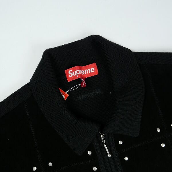 Size【L】 SUPREME シュプリーム 25FW Studded Suede Zip Up Cardigan