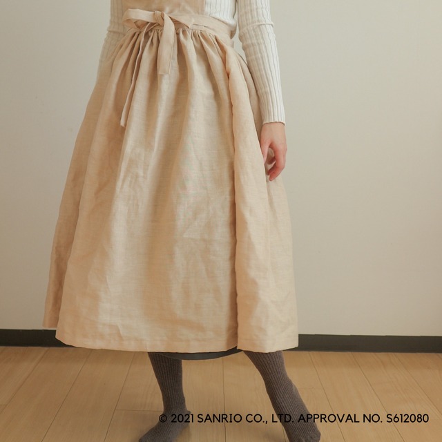 【完売】【サンリコラボ】マロンクリーム×tsumikipocheのカフェエプロン(大人)