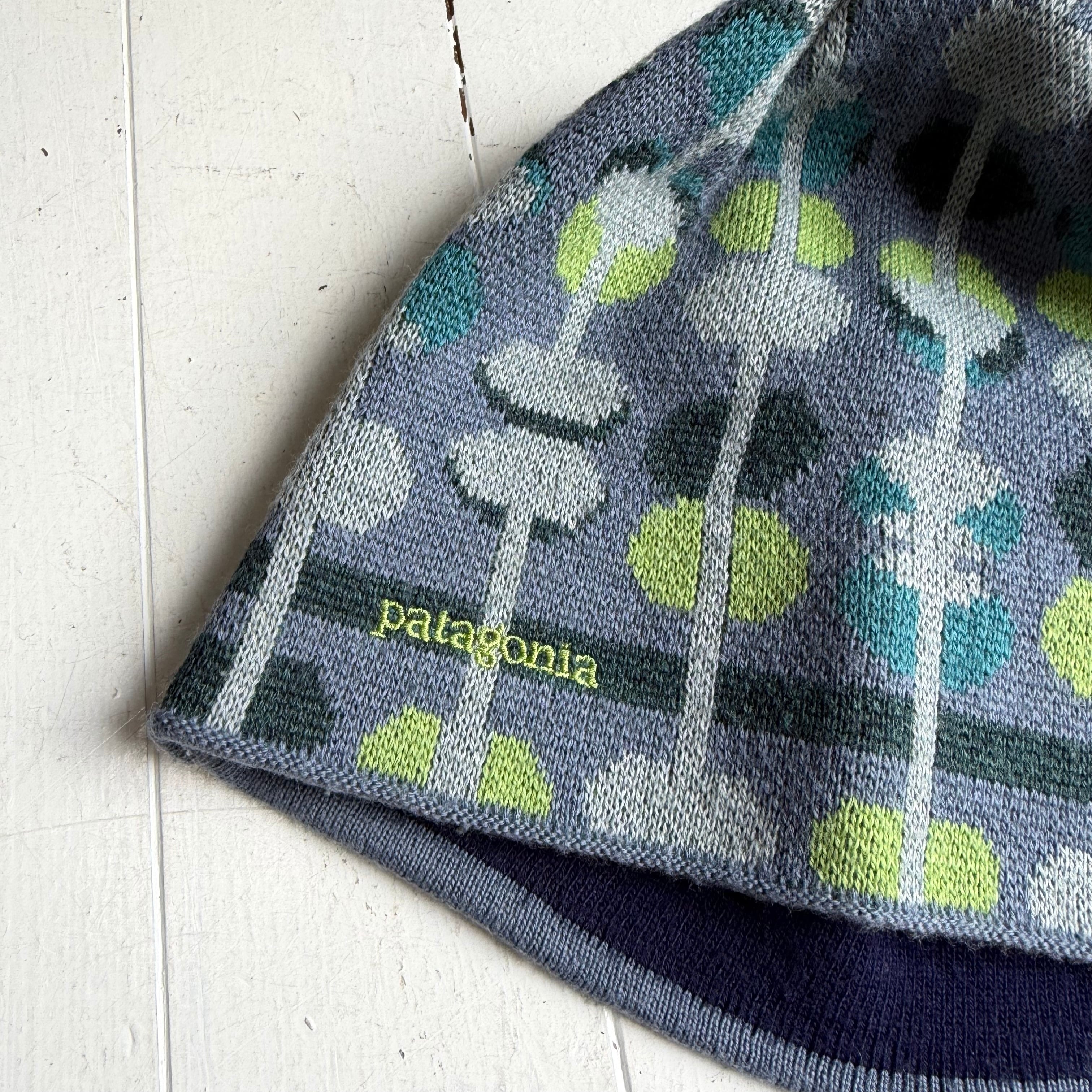 パタゴニア patagonia ニット帽 ビーニー 02年製 フランス製 L patagonia - パタゴニア ビーニー ニット帽 フランス製の通販 by しー