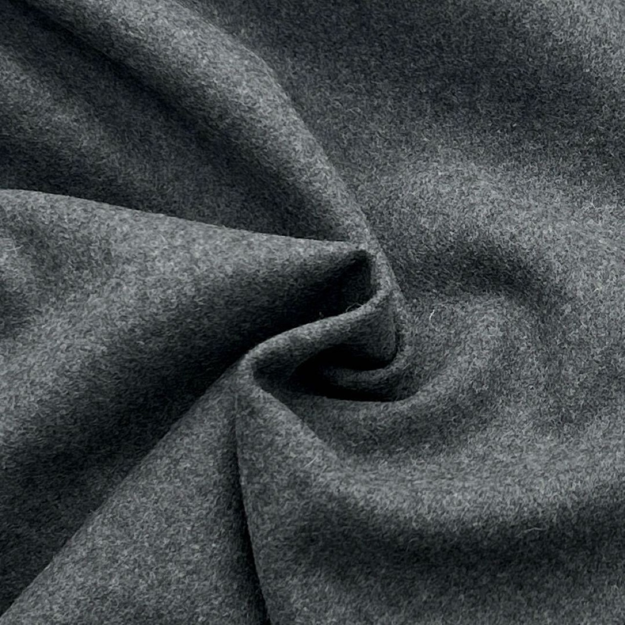 ★NY999◆5m◆長尺◆ラスト1点!ウール100%弱毛羽立ち圧縮生地◆グレー