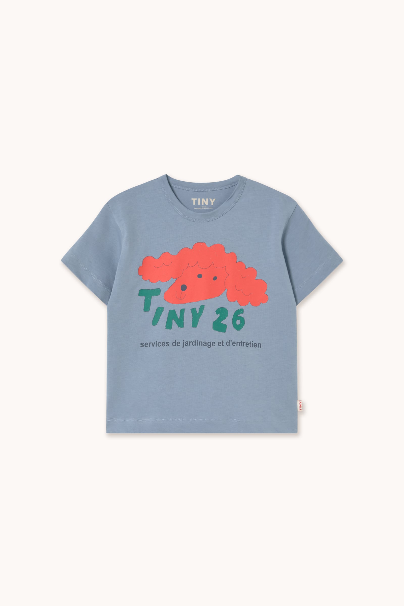 TINY COTTONS / RED DOG GRAPHIC TEE (grey) 26SS | amie