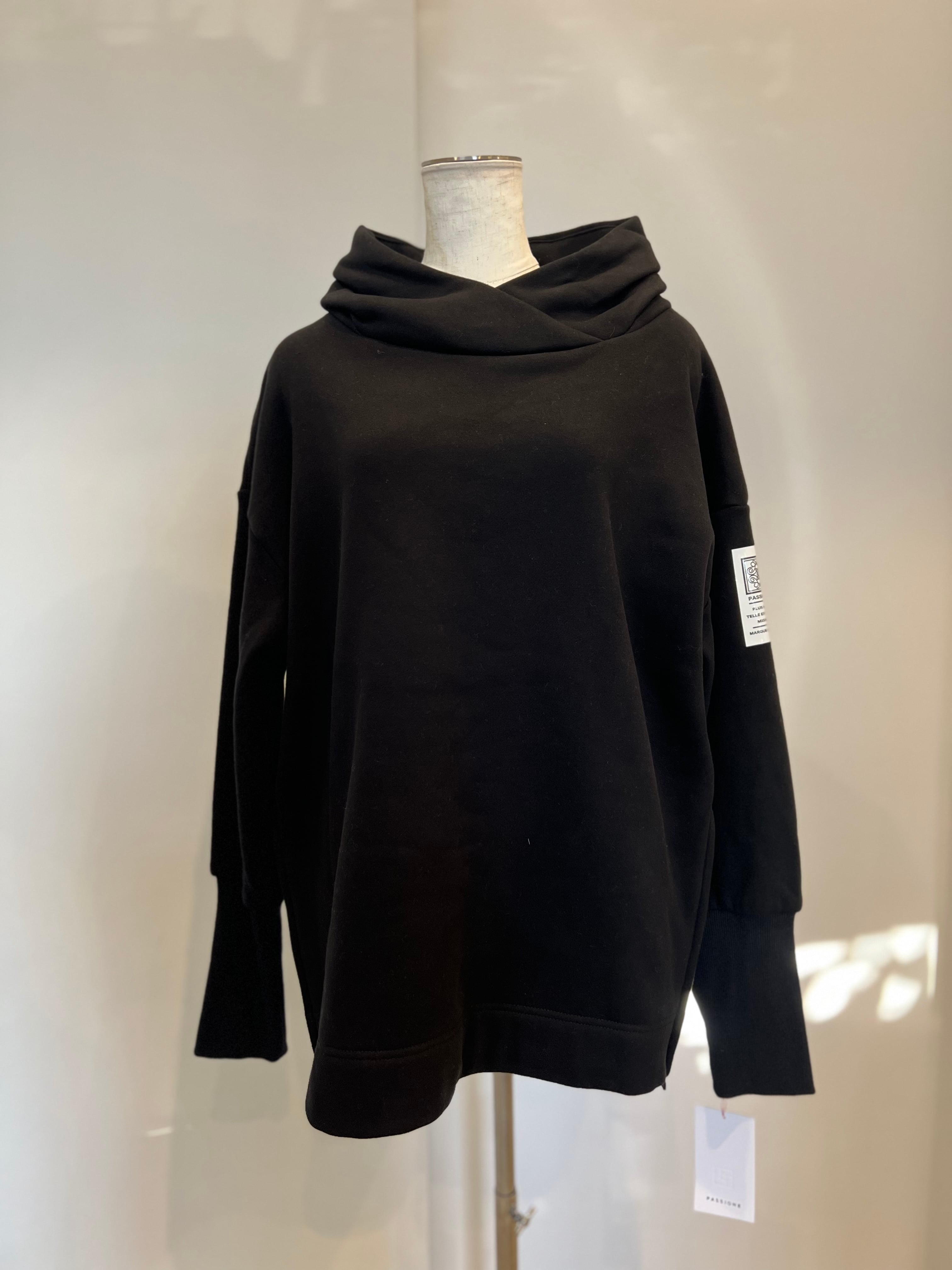 【PASSIONE】裏起毛サイドジッププルオーバー