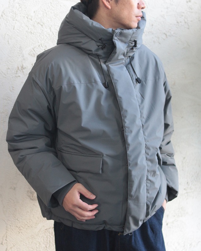 【Select】ポリタスラン中綿フードハーフコート　(251109)