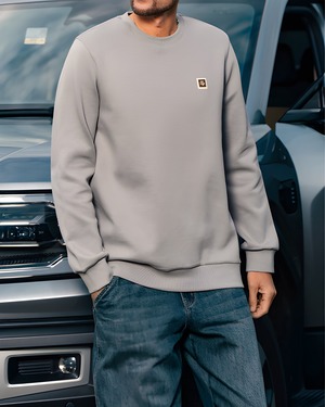 ロゴ入り クルーネックスウェットシャツ 5色 E0166