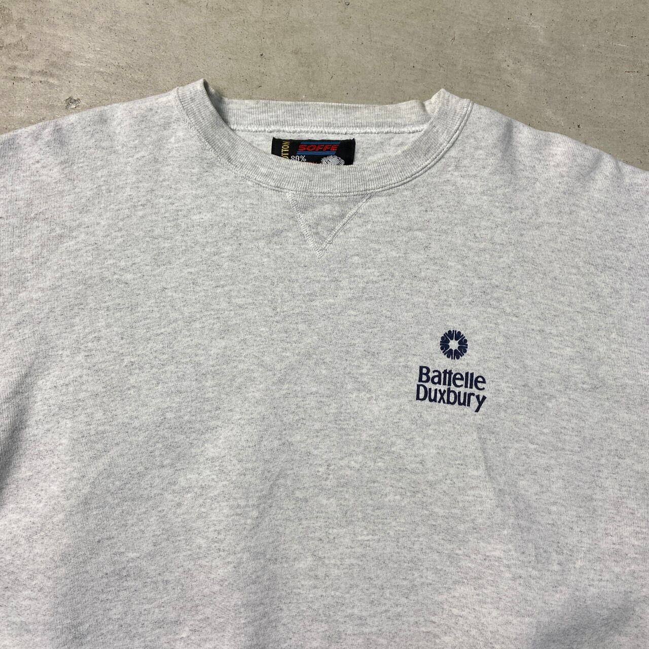 80〜90年代 SOFFE スウェットシャツ 企業ロゴワッペン メンズ2XL