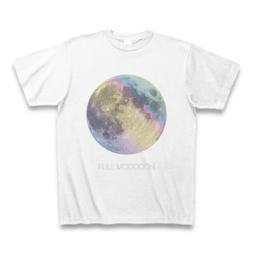 FULL MOON（満月）TシャツA（レインボー）