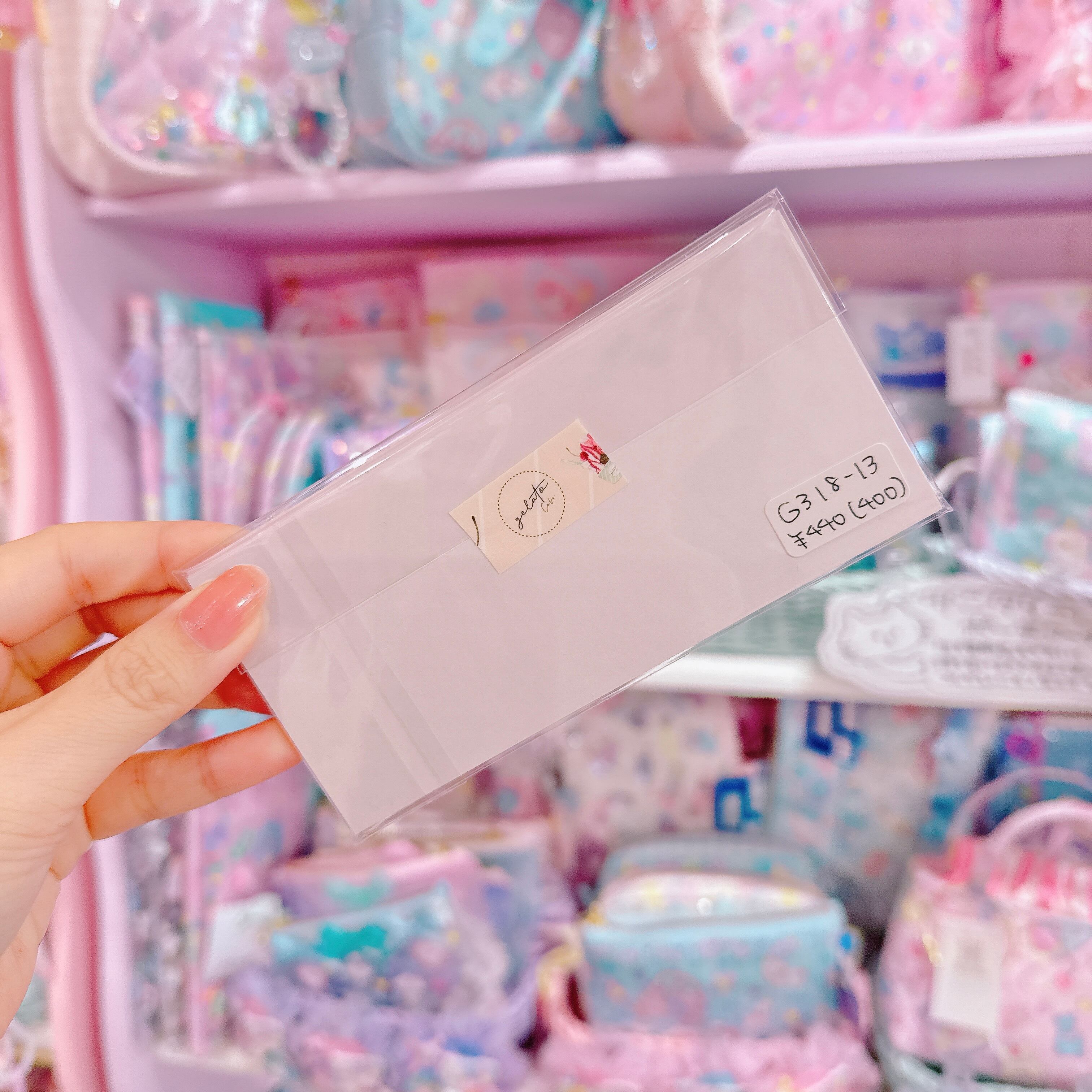 【G3】18-13チケットメモ ピンクうさぎいちご（１５枚入）