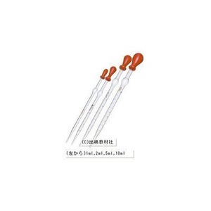 【特価処分】理化学ショップ 駒込ピペット 10ml （ゴム帽付き）ガラス製