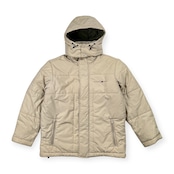 90s TOMMY JEANS トミーヒルフィガー フード付き 中綿 ジャケット サイズ M /フラッグタグ/メンズ/アイボリー系/ビンテージ