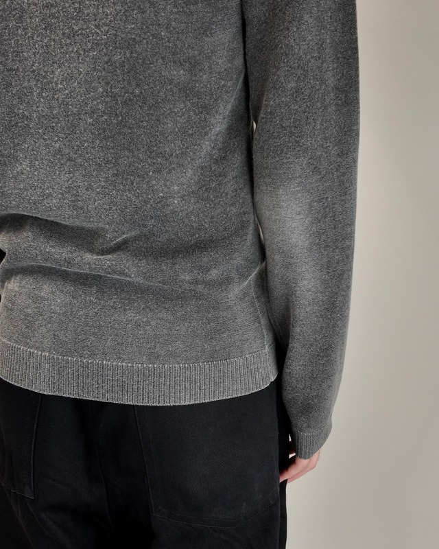 【John Galliano】lace detail faded v-neck knit
