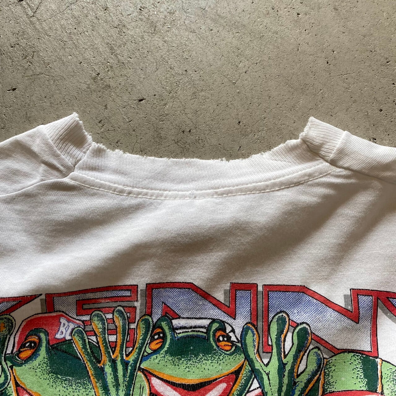 90年代 Budweiser King Racing バドワイザー カエル 両面プリント  