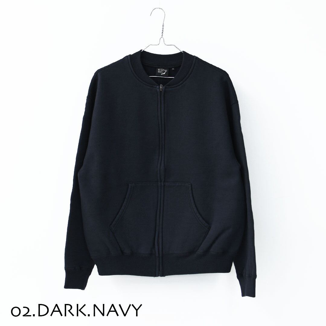 orslow [オアスロウ] FRONT ZIP DENSELY KNIT SWEAT SHIRT [01-0042-02