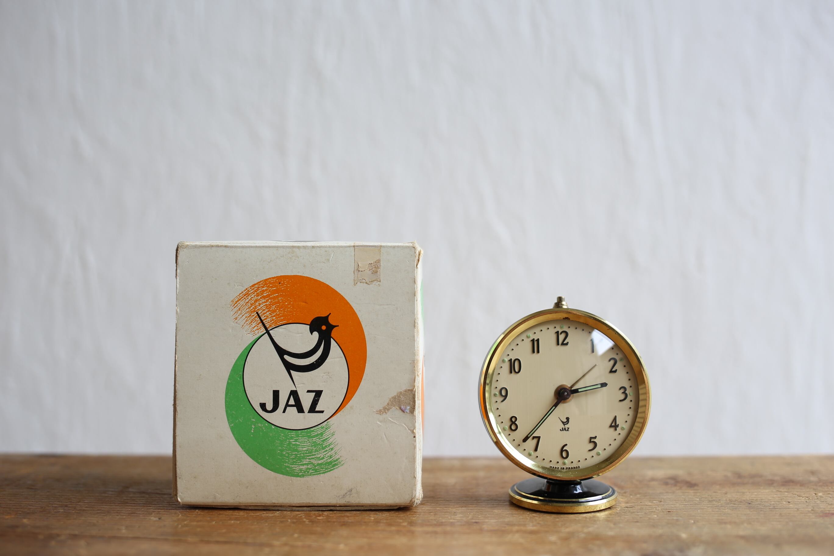 フランス アンティーク ヴィンテージ JAZ 目覚まし時計 『SCINTIC』箱付き N-03614