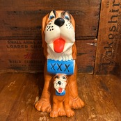 1975 St. Bernard & Puppy ヴィンテージ 貯金箱  セントバーナード 親子 コインバンク