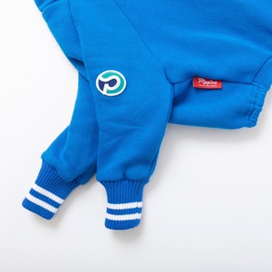 裏起毛トレーナー　saxe blue / イタグレ服