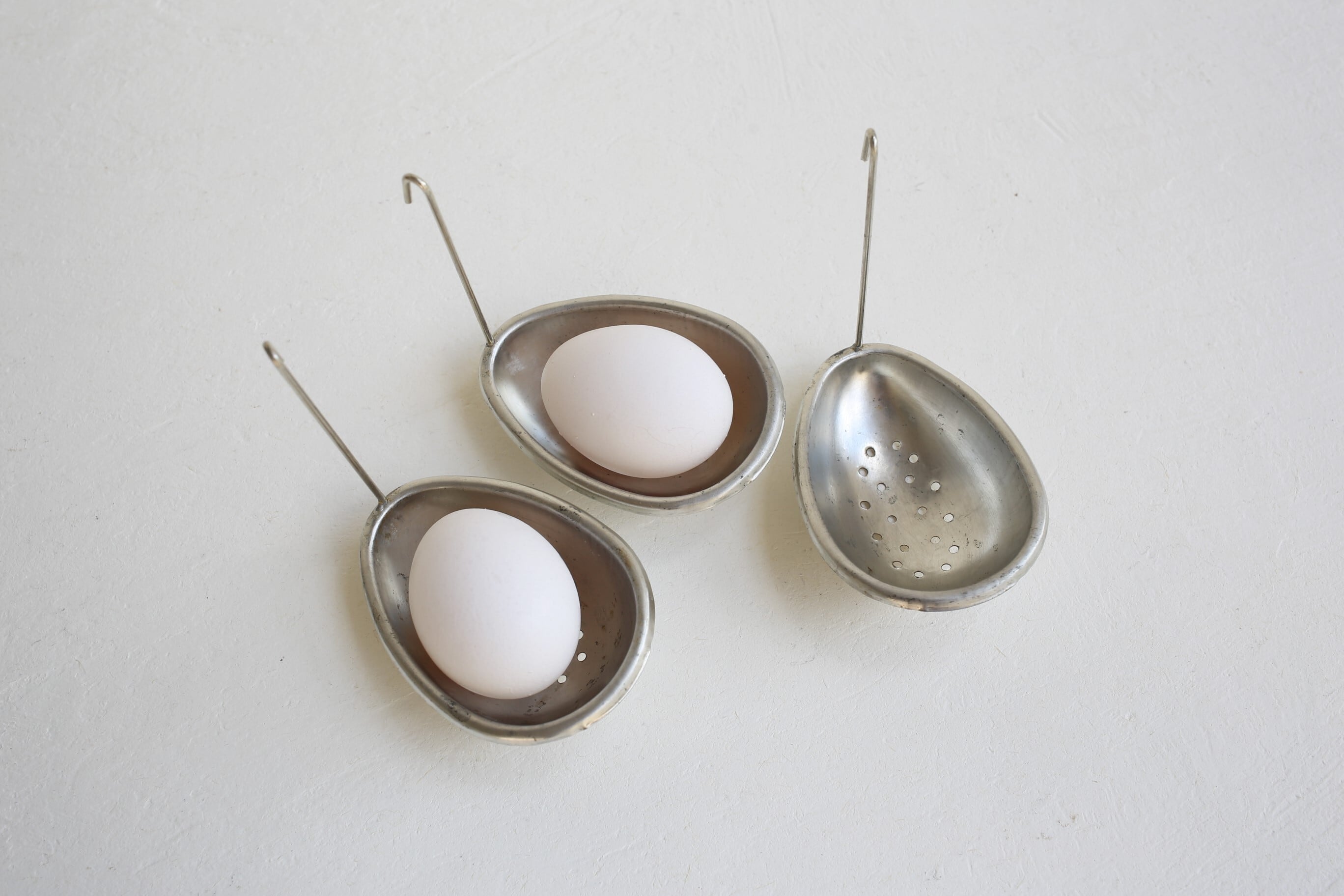 フランス アンティーク ヴィンテージ ブリキ エッグポーチャー N-03852