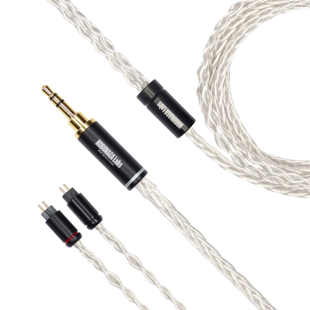 WALKURE-Evo(ワルキューレ エヴォ) : NOBUNAGA Labs PREMIUM:3.5mm3極ステレオミニプラグ対応カスタムIEM 2pinリケーブル