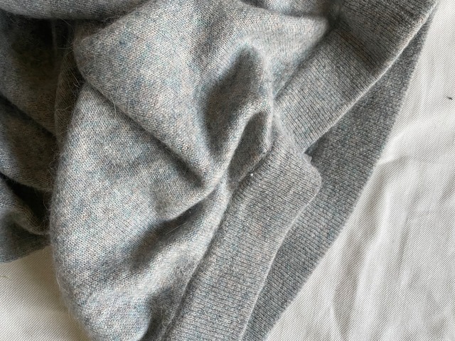 EURO baby blue knit skirt